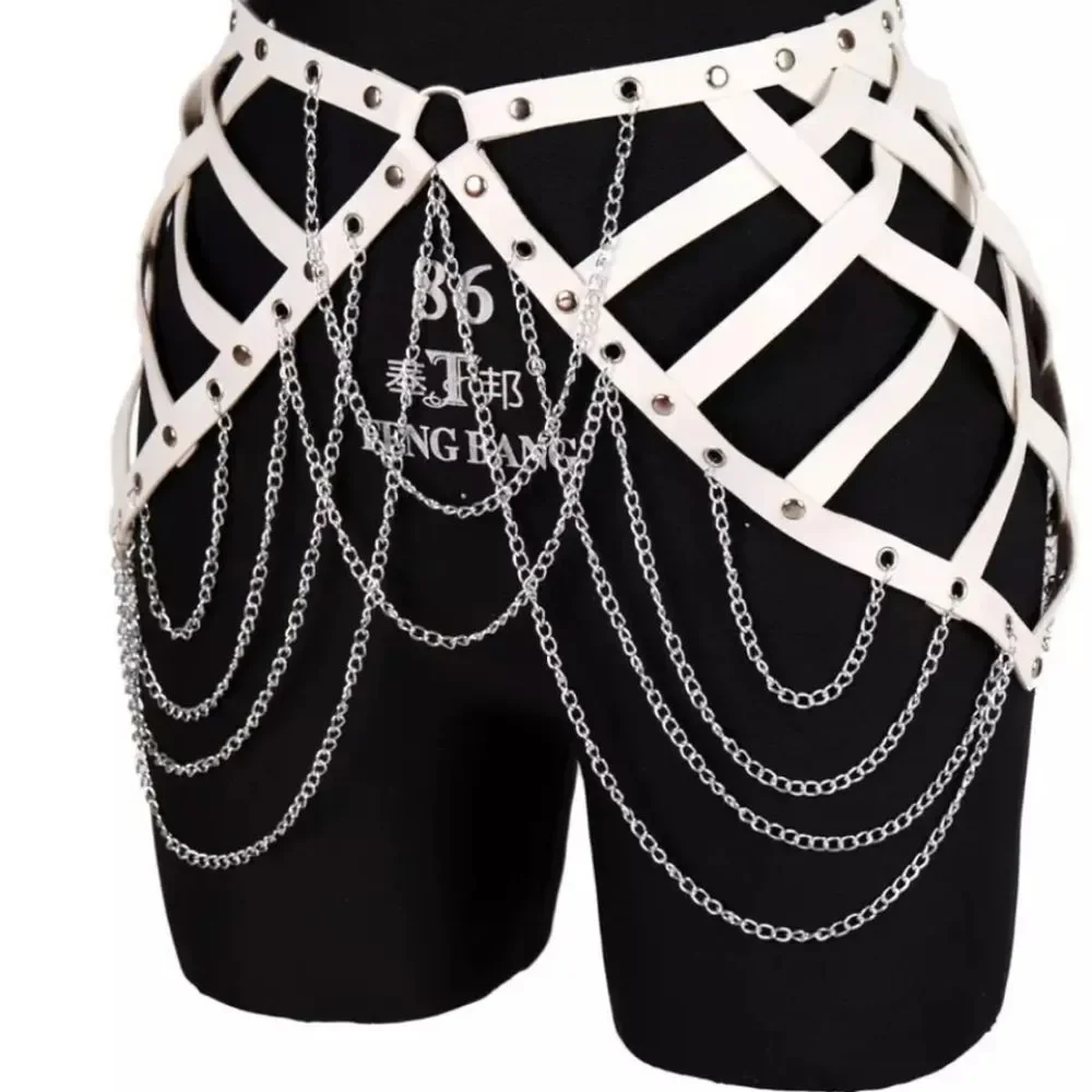 NWOT White Waist Harness Belt